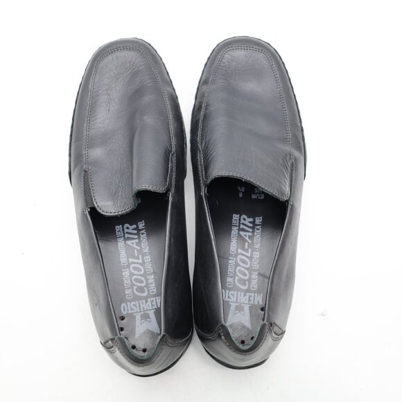 Mephisto Edlef Men's US Size 8.5 Black Antica 800 Flat Heel Slip-On Loafers - Picture 8 of 10